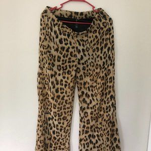 Women, Casual,Animalprint Pants, Size M